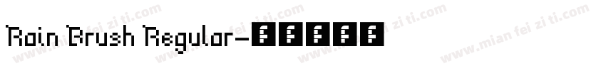 Rain Brush Regular字体转换